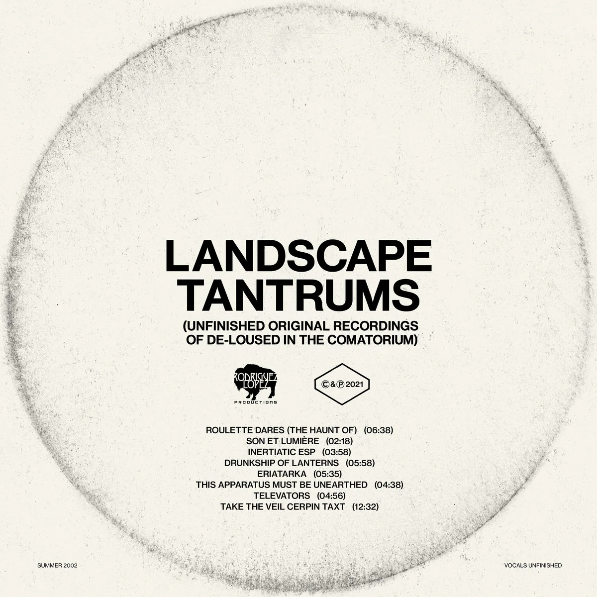 The Mars Volta - Landscape Tantrums - Unfinished Original Recordings Of De-Loused In The Comatorium